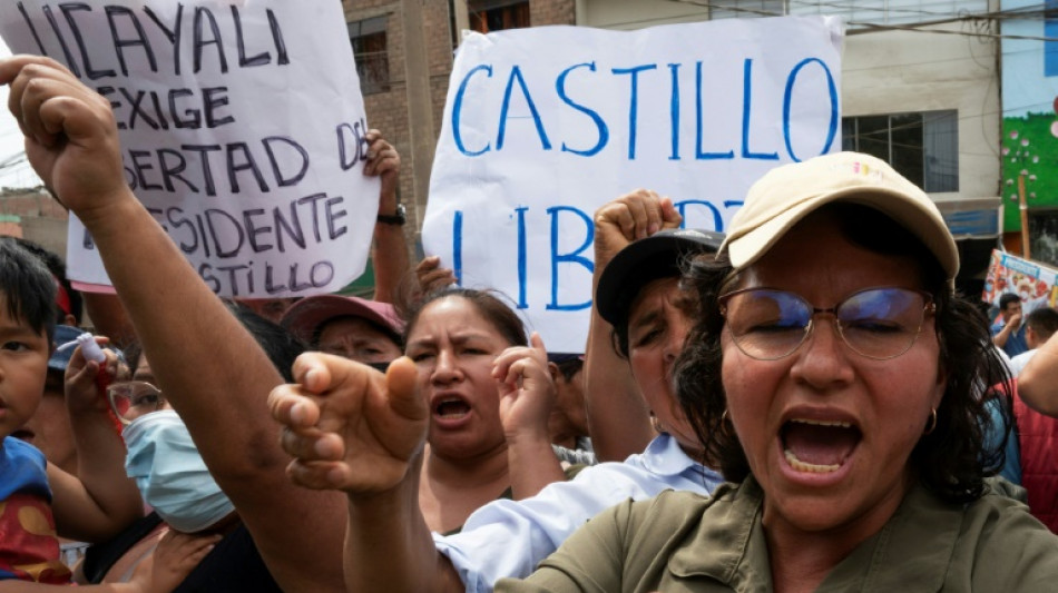In Peru, outside Castillo's prison supporters vow fight to the end