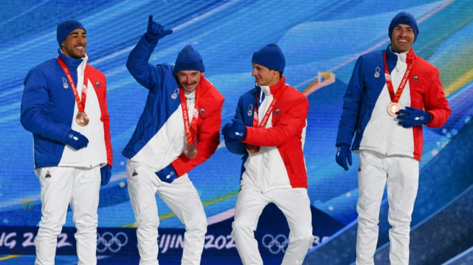 JO-2022/Ski de fond: le relais fran&ccedil;ais, en bronze, fid&egrave;le &agrave; son rendez-vous olympique