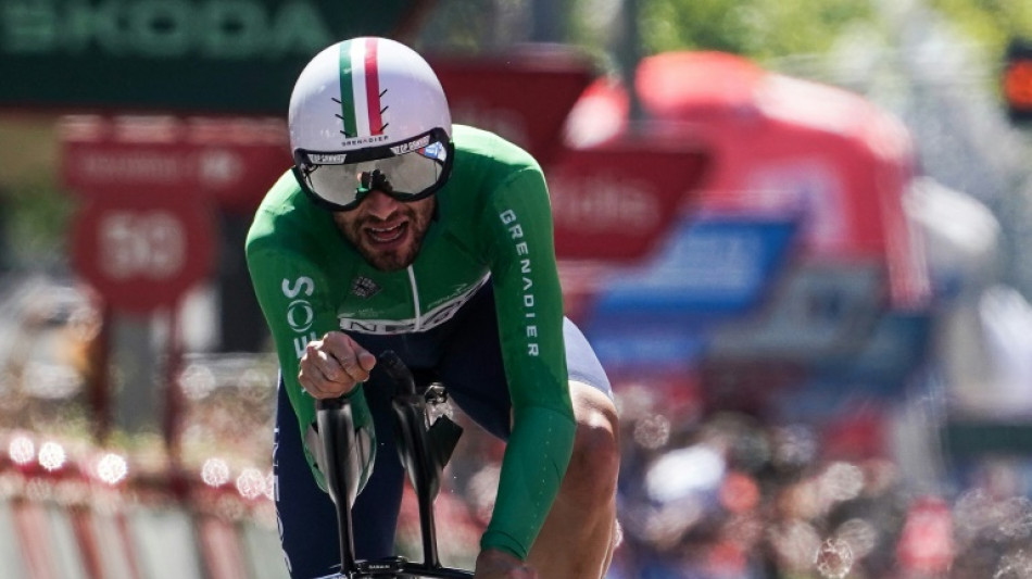 Tour d'Espagne: Ganna remporte le duel du chrono face &agrave; Evenepoel