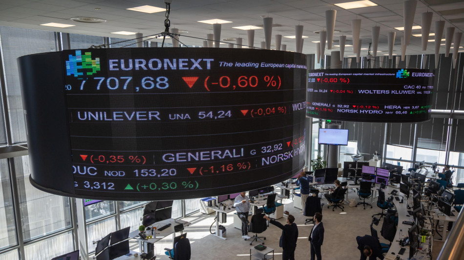 Borsa: Europa chiude in rialzo, Francoforte +1,7%