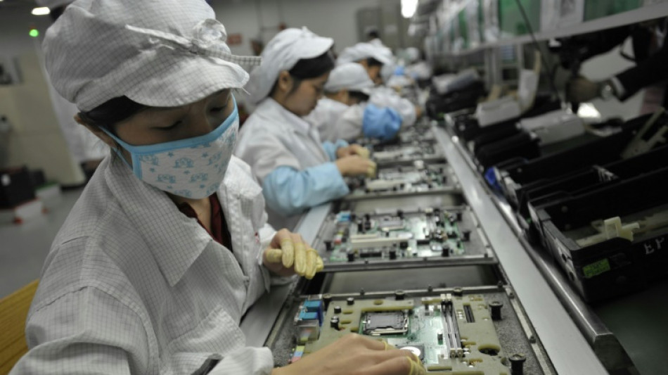 Besch&auml;ftigte von iPhone-Hersteller Foxconn in China gehen auf die Stra&szlig;e 