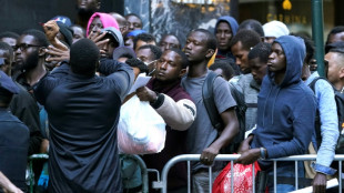 Migrants sleep outside as New York mayor says city is full
