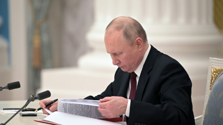 Putin: Gesamte Bezirke Donezk und Luhansk werden als unabh&auml;ngig anerkannt