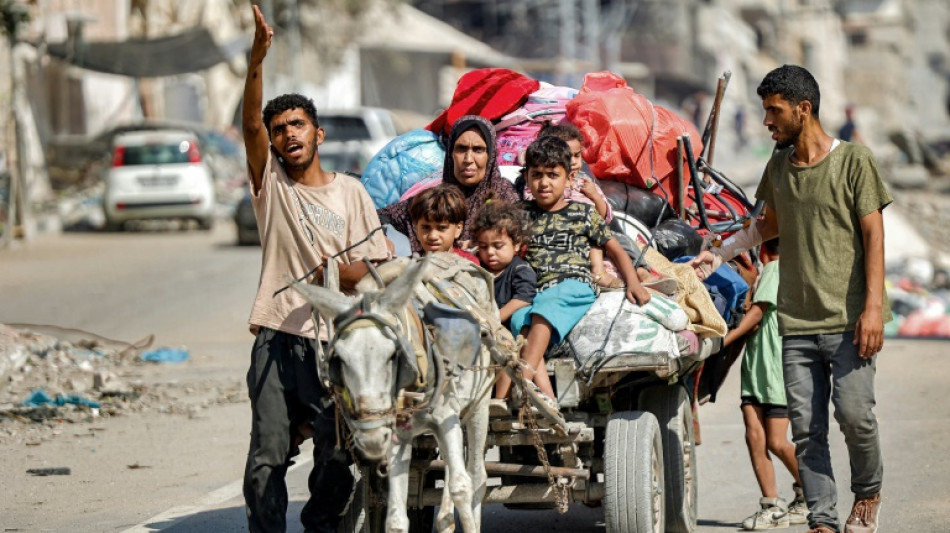 Los habitantes de Ciudad de Gaza huyen apresuradamente tras nueva orden de evacuaci&oacute;n