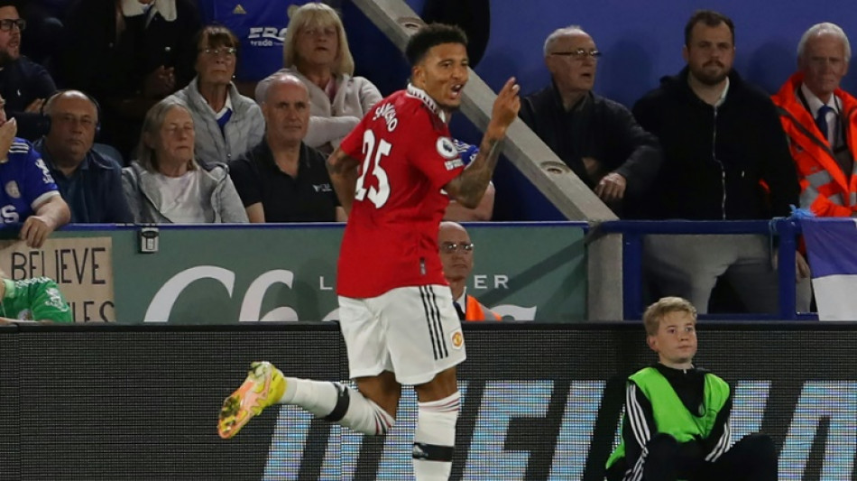 Sancho sinks Leicester as Man Utd win three in a row