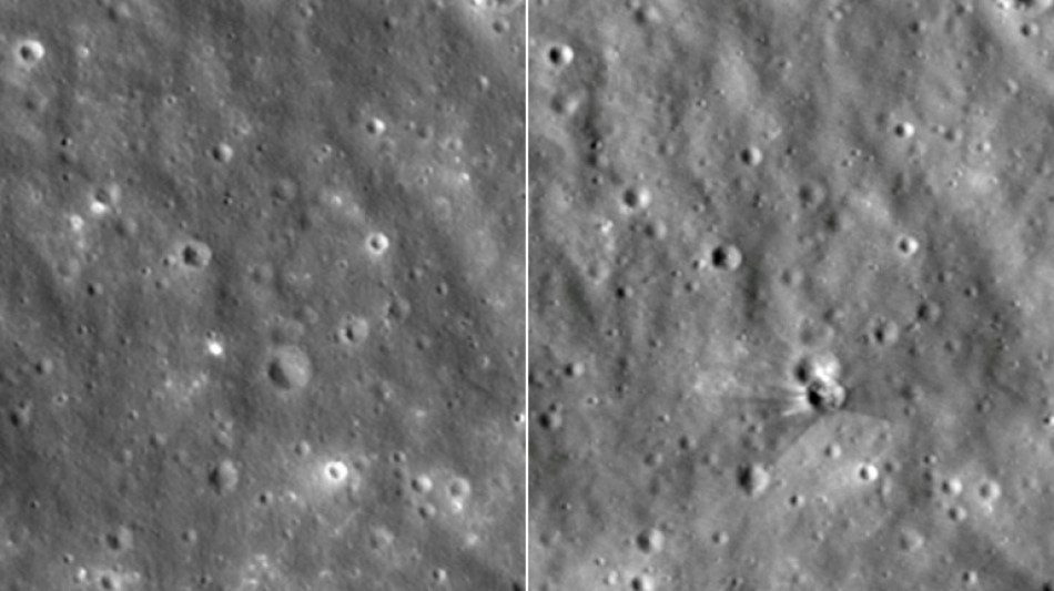 La Nasa publie des clich&eacute;s du crat&egrave;re form&eacute; quand une fus&eacute;e SpaceX s'est &eacute;cras&eacute;e sur la Lune
