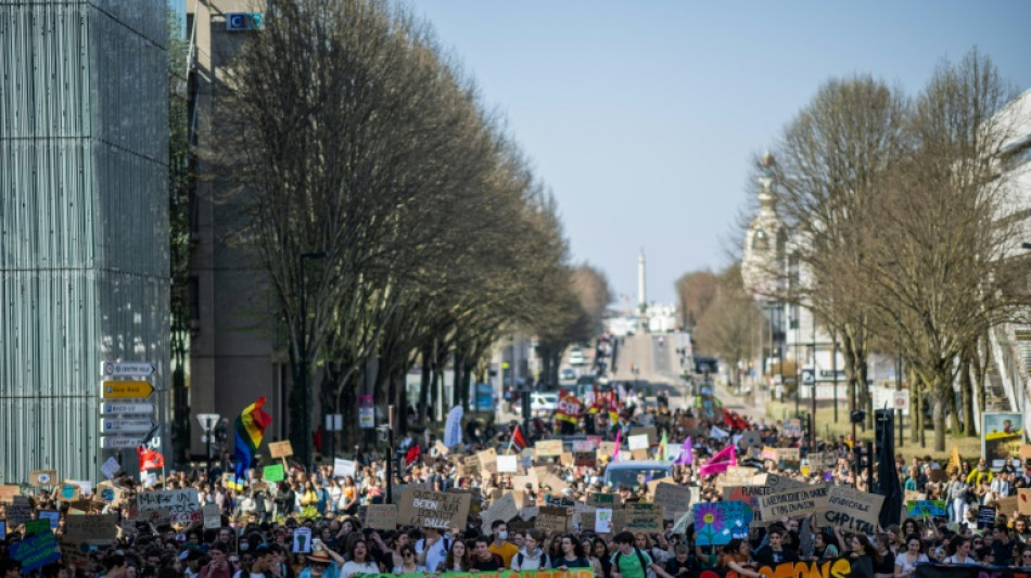 Manifestations de jeunes pour le climat à travers la France