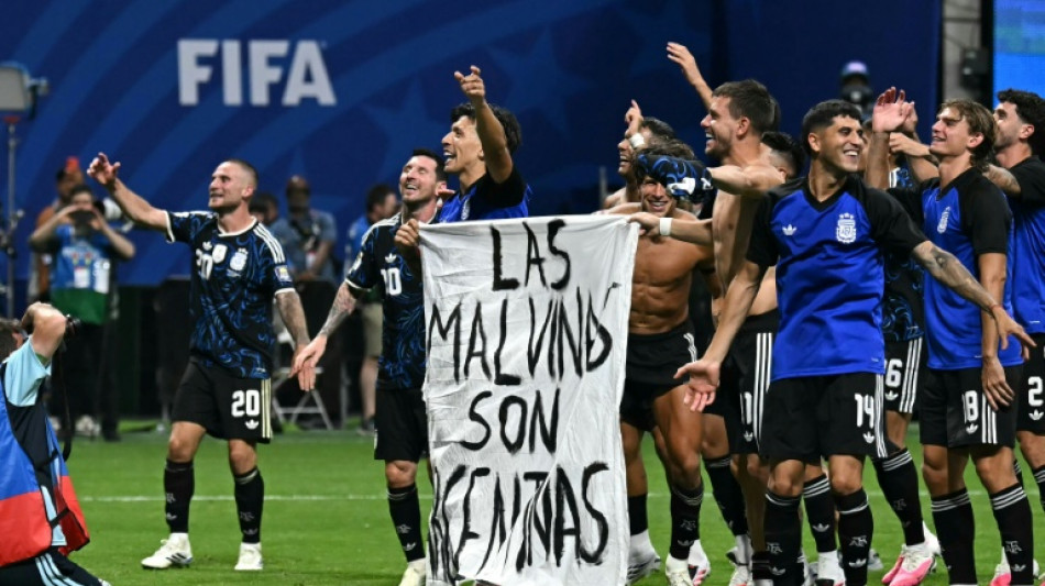 Argentiniens Spieler sorgen mit Falkland-Botschaft nach WM-Sieg f&uuml;r &Auml;rger