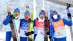 JO-2022: le relais bleu argent&eacute;, Fillon Maillet aux portes d'un exceptionnel grand chelem