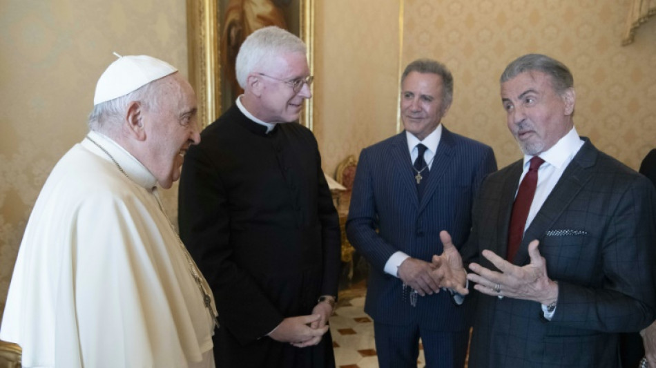 El papa Francisco recibe al actor Sylvester Stallone en el Vaticano