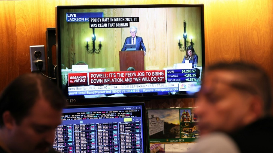 Stock gains fizzle after Powell speech