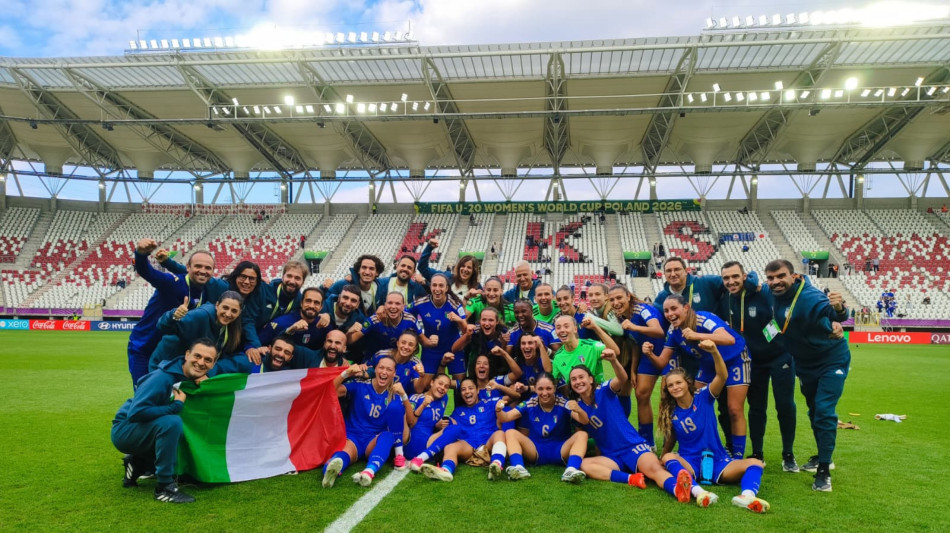 Mondiali donne U20: 1-1 col Giappone, Italia agli ottavi da prima del girone