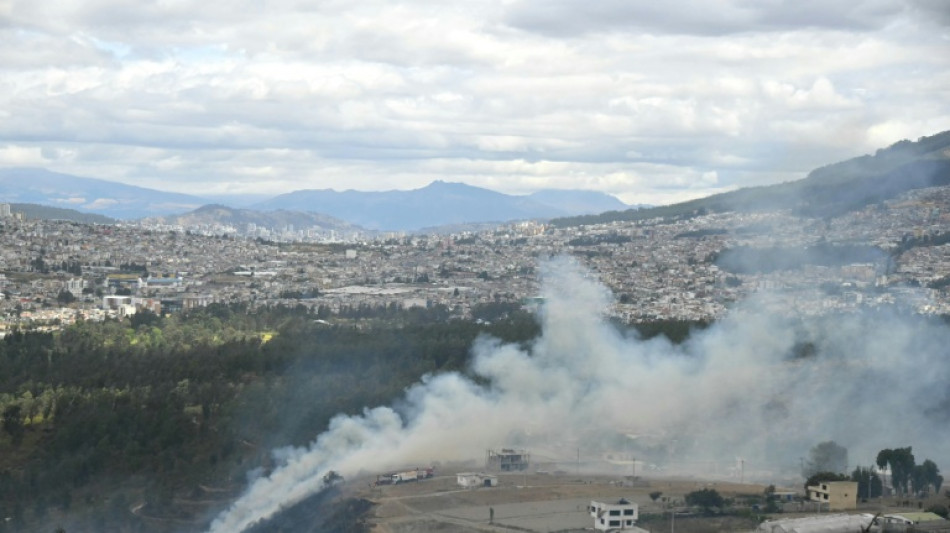 Equateur: des h&eacute;licos bombardiers d'eau pour &eacute;teindre un feu de for&ecirc;t &agrave; Quito