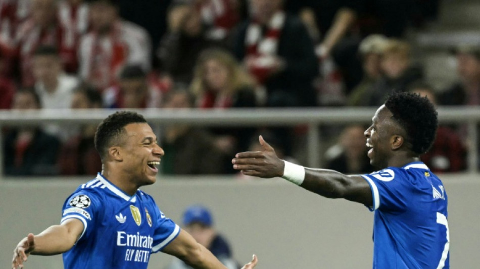 Mbappe hits four as Real Madrid hold off Olympiacos in thriller