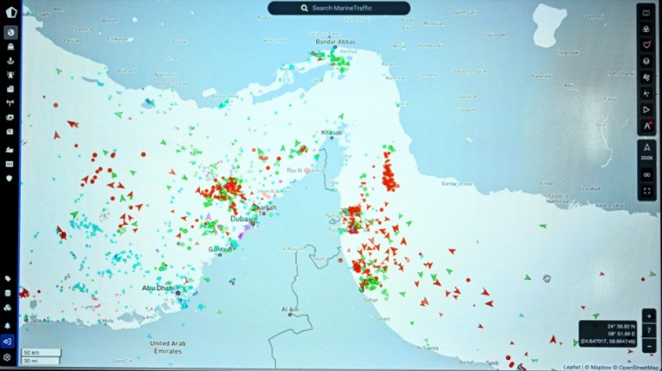 El bloqueo del estrecho de Ormuz. en cifras
