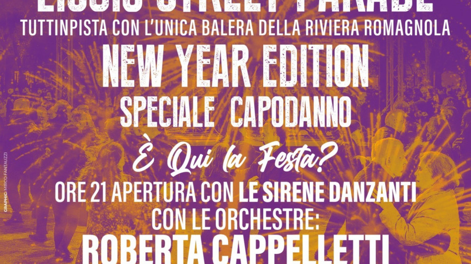 Rimini saluta il 2025 a ritmo di folk romagnolo, sul mare la 'Liscio Street Parade'