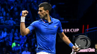 Djokovic makes stylish return at Laver Cup as Federer watches on