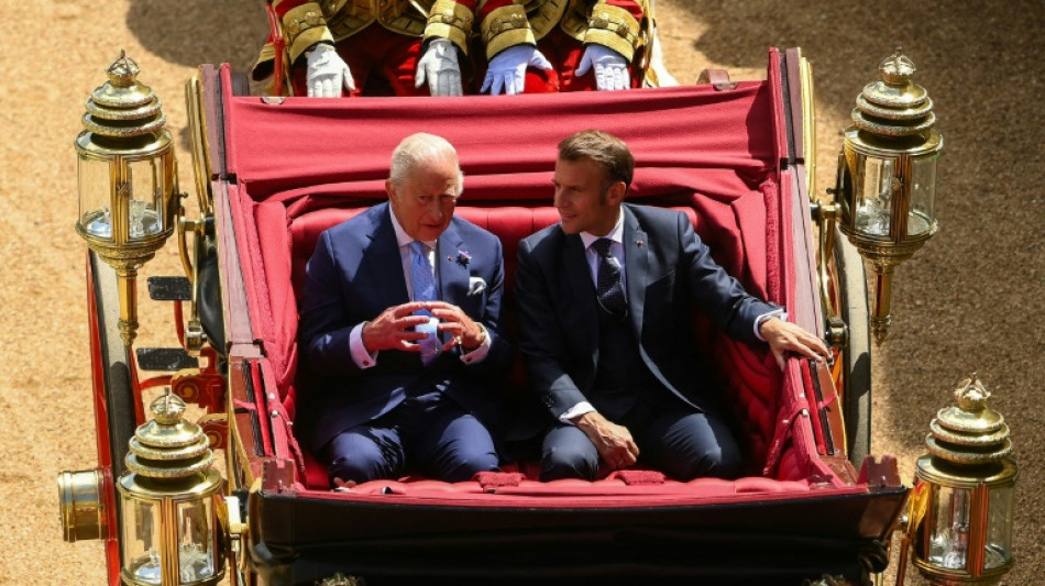 King Charles, Macron laud new 'entente' on first day of French president's state visit