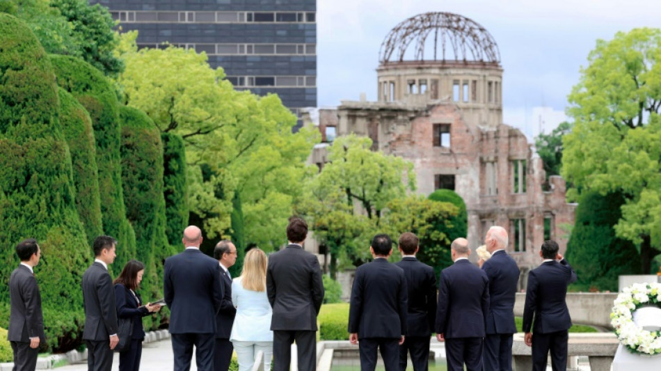 L&iacute;deres del G7 rinden homenaje a las v&iacute;ctimas de la bomba at&oacute;mica de Hiroshima 