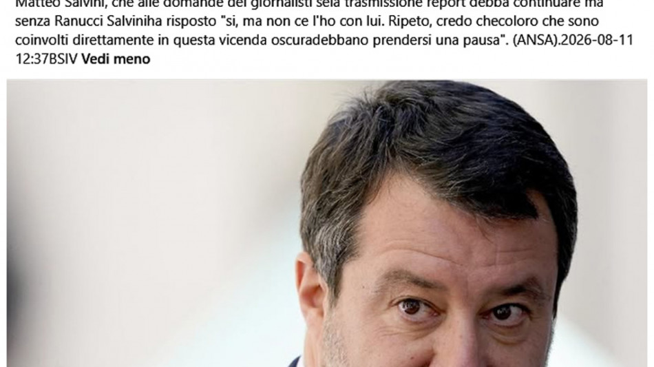 Salvini, Lega &egrave; una, chi la pensa in maniera diversa non &egrave; il partito