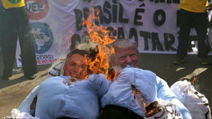Nach Verhängung hoher Zölle: Demonstranten in Brasilien zünden Trump-Puppen an