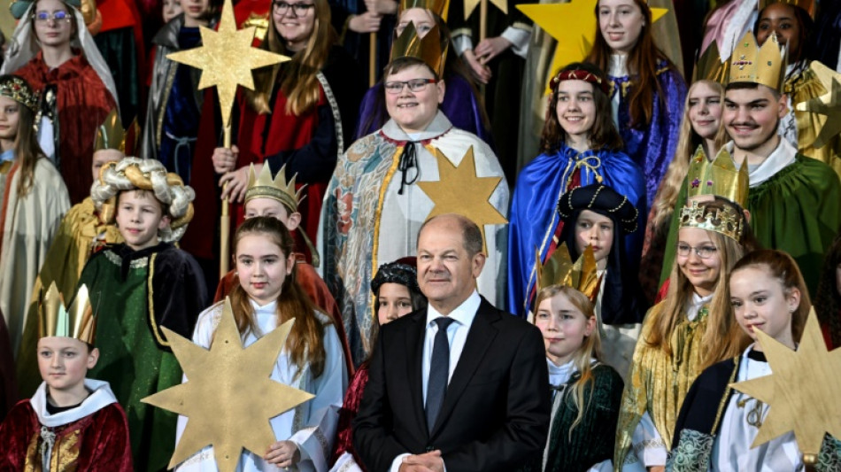 Bundeskanzler Scholz empf&auml;ngt Sternsinger in Kanzleramt