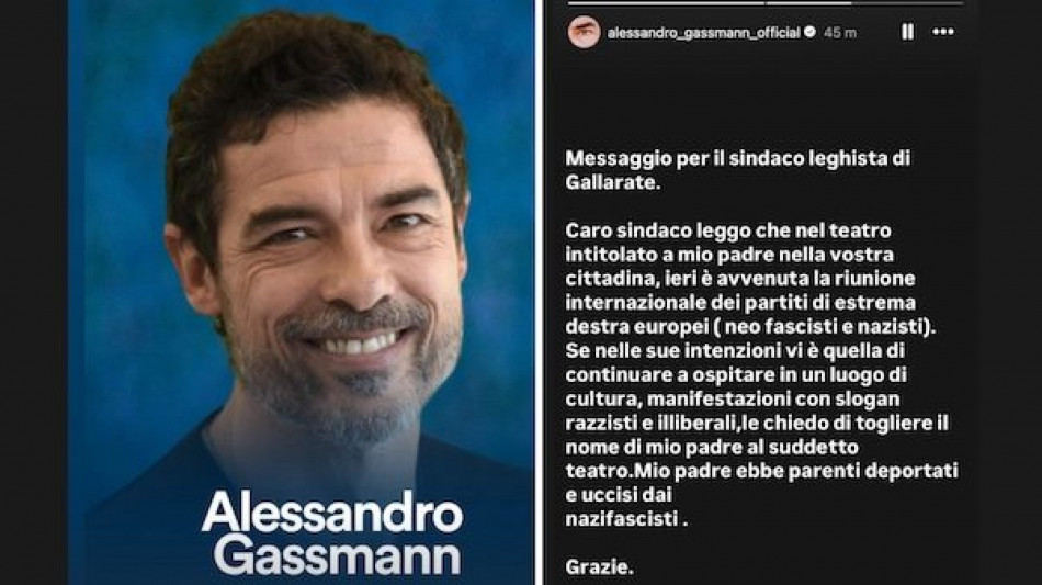 Gassman, 'Togliete il nome di mio padre dal teatro di Gallarate'