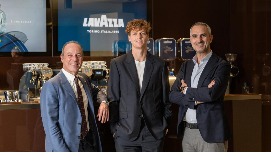 Lavazza tifa Sinner, orgoglio vederlo al vertice del tennis
